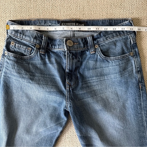 Express Women’s Boyfriend Blue Jeans Size 2 - Picture 9 of 10